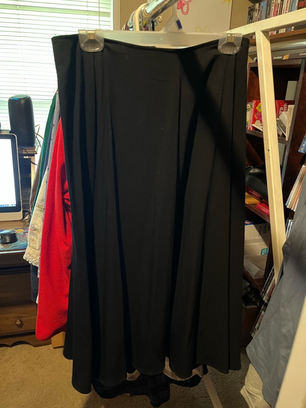 Classic Black A-Line Women's Skirt. Size 14